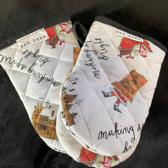 Rae Dunn Oven Mitts - Picture 1 of 6
